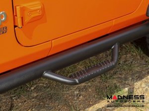 Jeep Wrangler JL Spartan Nerf Bar - Textured Black - 2 Door